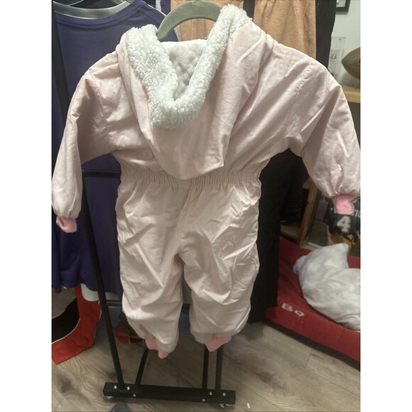 Vintage Tumble Togs Snowsuit 24m Pink With Bird Embroidery Made In Korea - Picture 6 of 8